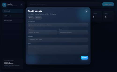 Gestor de Contraseña Seguro - Sevilla Digital